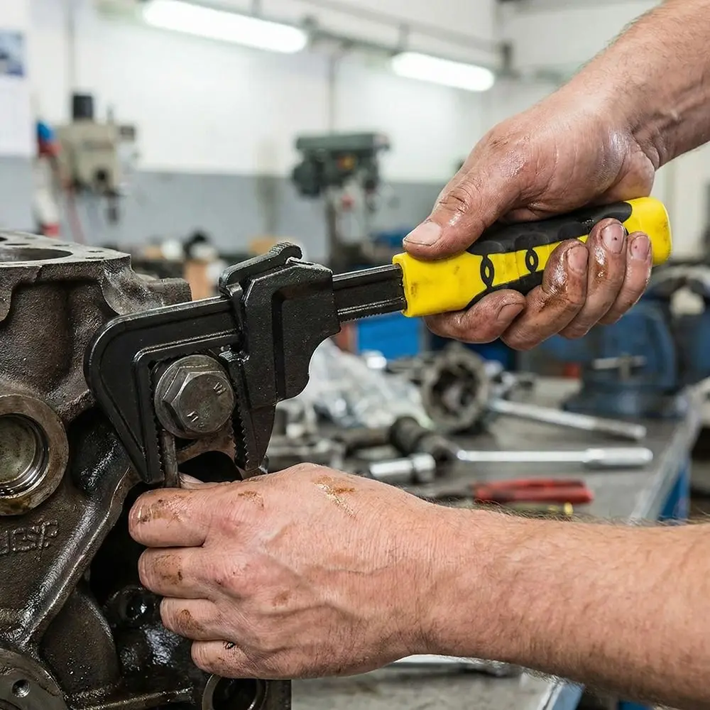 Large Opening Adjustable Hand Wrench Non-slip Design Multi-functional Plumbing Wrench Adjustable Right Angle F Type Wrench
Large Opening Adjustable Hand Wrench Non-slip Design Multi-functional Plumbing Wrench Adjustable Right Angle F Type Wrench