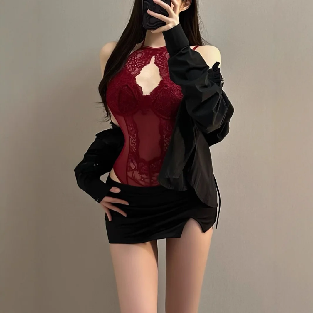 Sexy Lace ter Ne-Piece Suit High Waist Boting Underwear with Chest Pad ort Pants Polyester Fiber Spring 2025
Sexy Lace ter Ne-Piece Suit High Waist Boting Underwear with Chest Pad ort Pants Polyester Fiber Spring 2025