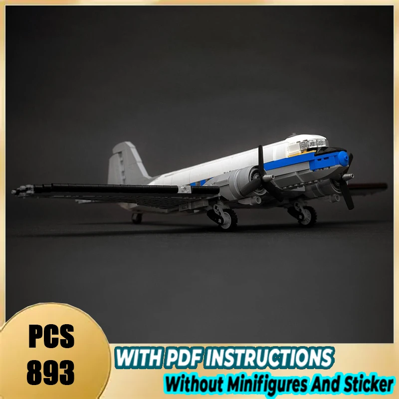 New American Douglas Airplane Building Block Model DC-3 MOC Building Block Game, Children's Educational Toy, Holiday Creative Gi
New American Douglas Airplane Building Block Model DC-3 MOC Building Block Game, Children's Educational Toy, Holiday Creative Gi