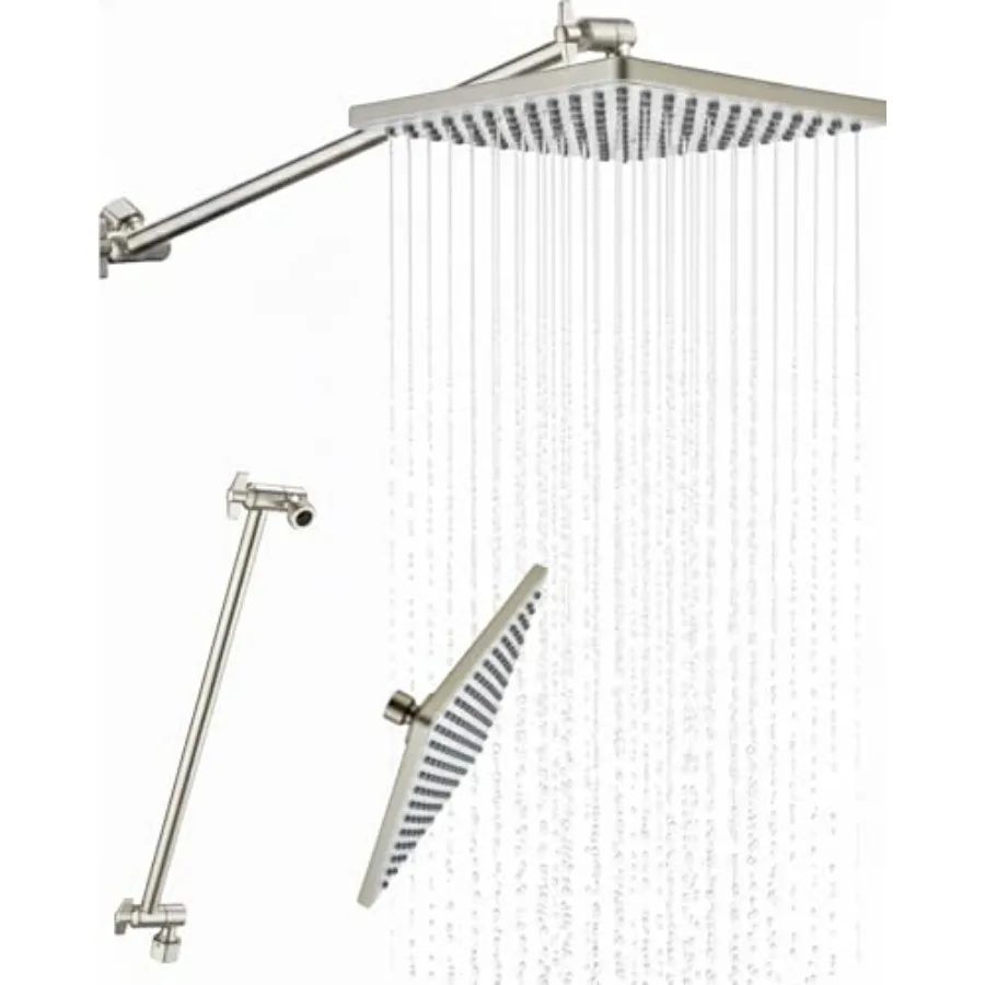 Душевая лейка-тропический душ 8 дюймов, квадратная, с высоким давлением, с удлинительной штангой 15 дюймов, латунная регулируемая душевая штанга E
Душевая лейка-тропический душ 8 дюймов, квадратная, с высоким давлением, с удлинительной штангой 15 дюймов, латунная регулируемая душевая штанга E