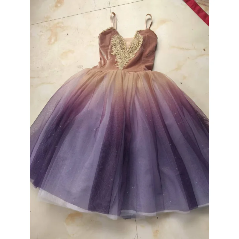 Gradient Purple Ballet Dress For Kids Girls Long Tutu Ballet Classical Dance Ballerina Children's Clothing Party Dresses Woman
Gradient Purple Ballet Dress For Kids Girls Long Tutu Ballet Classical Dance Ballerina Children's Clothing Party Dresses Woman
