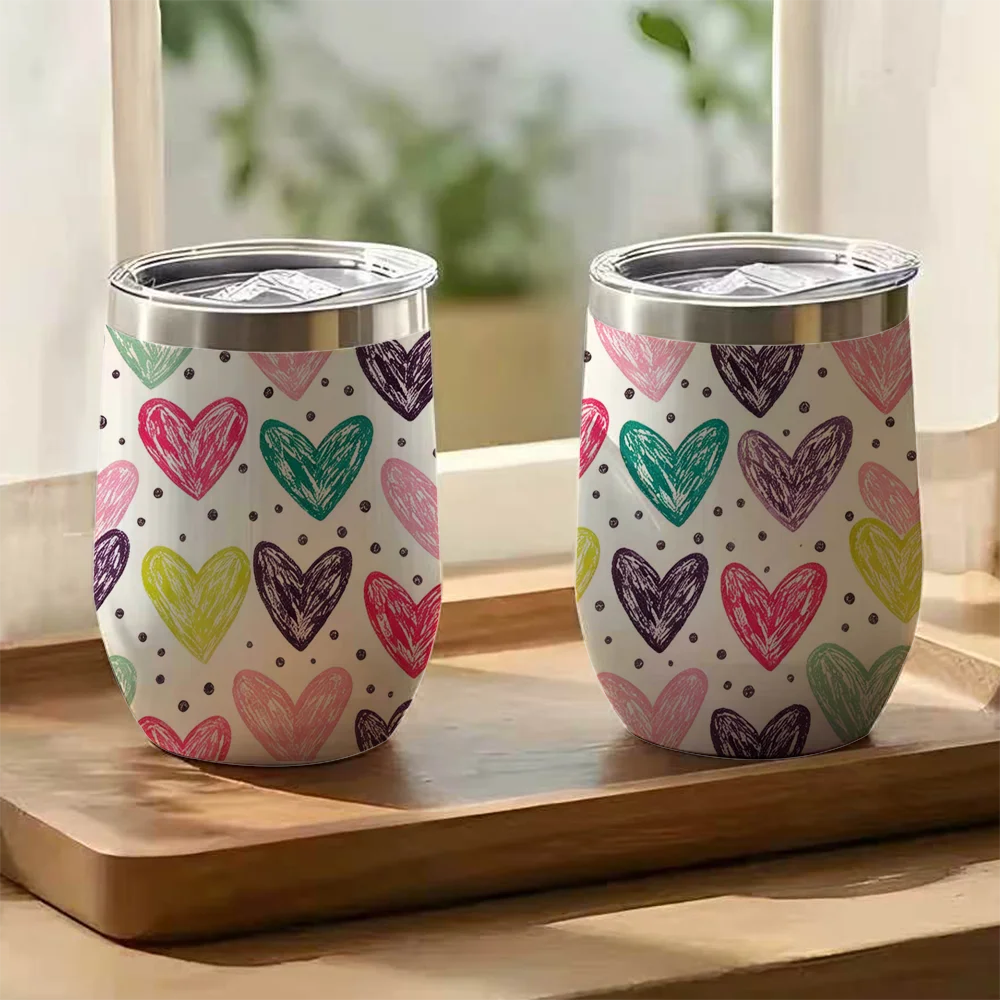 Heart-shaped design Vacuum Flasks 12oz Double Wall Vacuum Insulated Coffee Mug Leakproof Travel Tumbler Cup for Hot Cold
Heart-shaped design Vacuum Flasks 12oz Double Wall Vacuum Insulated Coffee Mug Leakproof Travel Tumbler Cup for Hot Cold