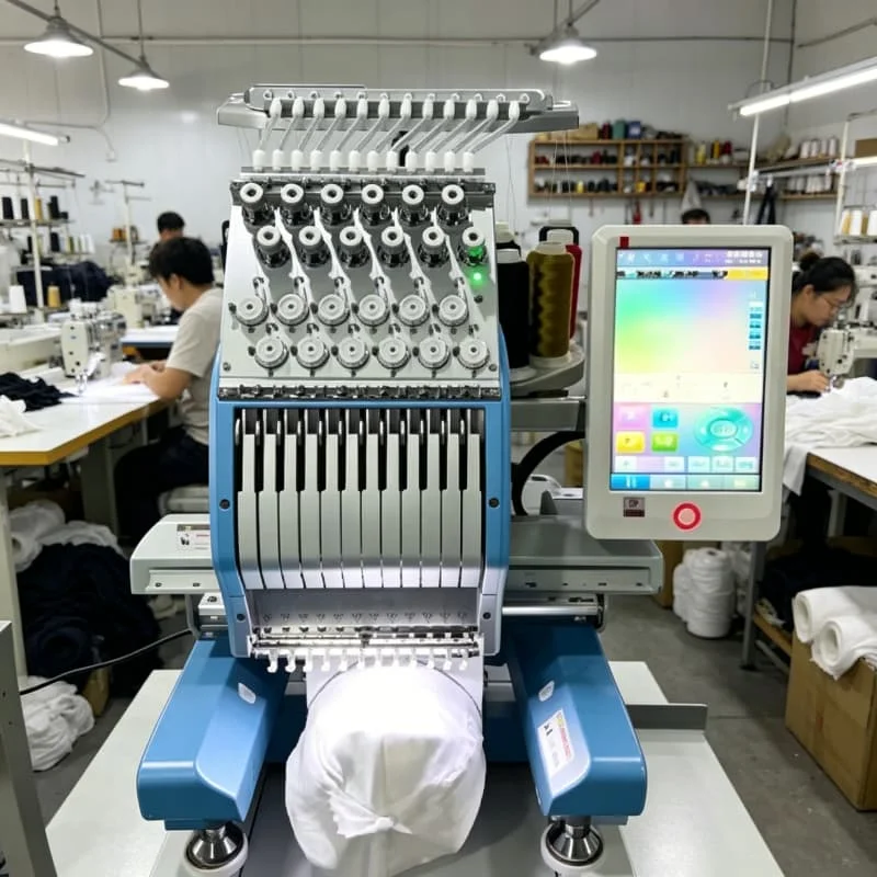 Single Head Embroidery Machine with Auto Thread Break Recovery Function Customized 15 Needle 1200 RPM Continuous Production Bulk
Single Head Embroidery Machine with Auto Thread Break Recovery Function Customized 15 Needle 1200 RPM Continuous Production Bulk