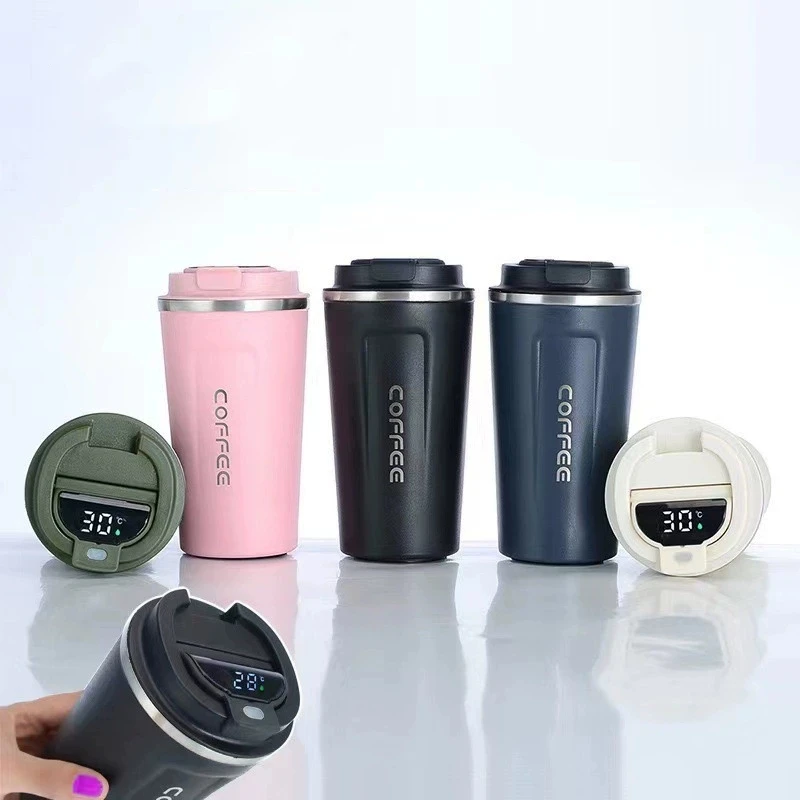 510ml Stainless Steel Smart Coffee Tumbler Thermos Cup with Intelligent Temperature Display Portable Travel Mug
510ml Stainless Steel Smart Coffee Tumbler Thermos Cup with Intelligent Temperature Display Portable Travel Mug