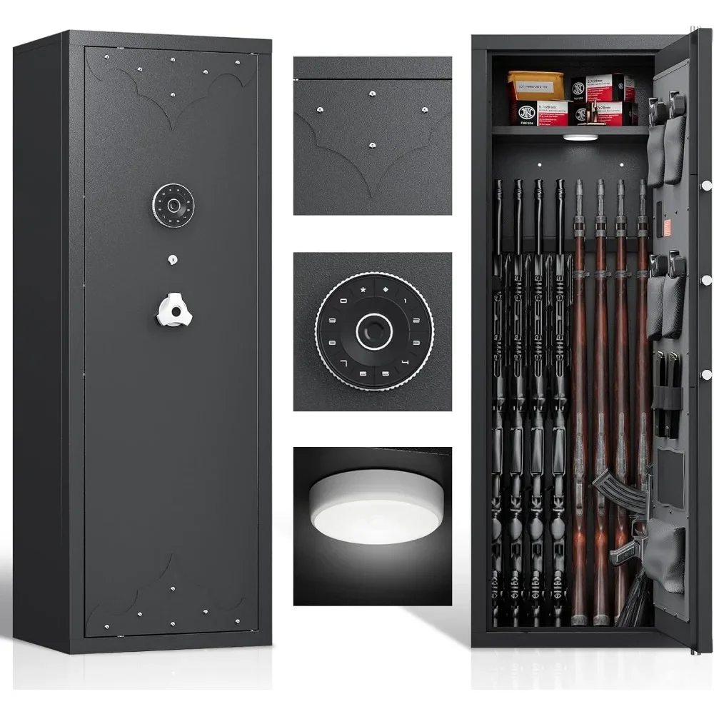 10-15 Guns Safe, Large Gun Safe for Home Rifle and Pistol, Gun Cabinet, Rifle Safe, Quick Access Guns Safe
10-15 Guns Safe, Large Gun Safe for Home Rifle and Pistol, Gun Cabinet, Rifle Safe, Quick Access Guns Safe