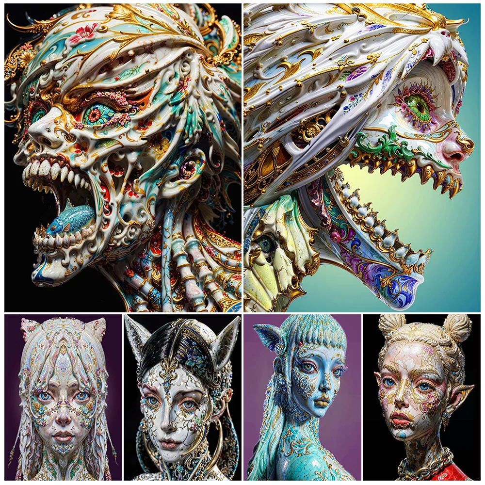 Demon Girl With Horns Portrait 3D Art,Poster Print,A Dazzling Glass Portrait,Gothic Wall Art,Canvas Painting,Home Decor Unframed
Demon Girl With Horns Portrait 3D Art,Poster Print,A Dazzling Glass Portrait,Gothic Wall Art,Canvas Painting,Home Decor Unframed