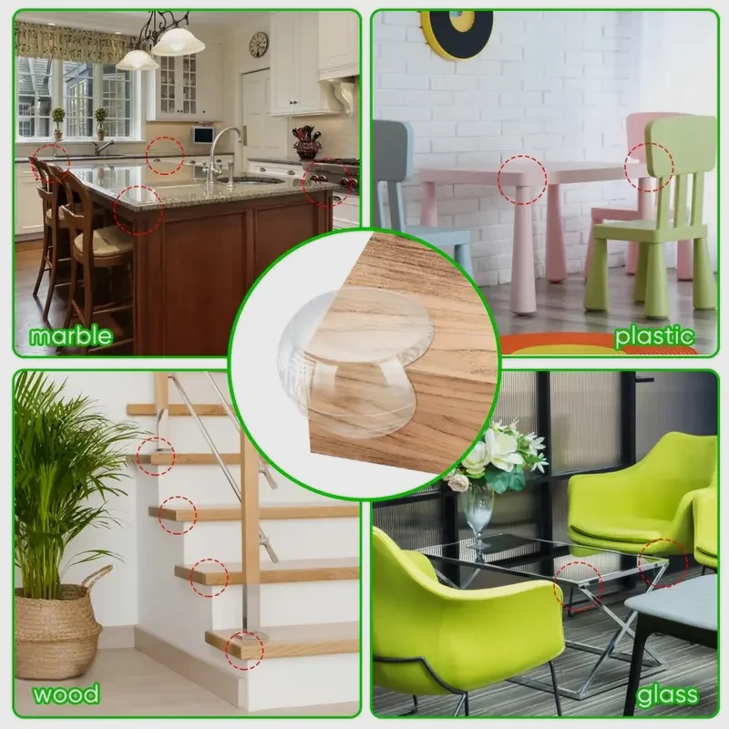 30 transparent silicone corner protectors, scratch-resistant and wear-resistant adhesive stickers, suitable for home décor.
30 transparent silicone corner protectors, scratch-resistant and wear-resistant adhesive stickers, suitable for home décor.