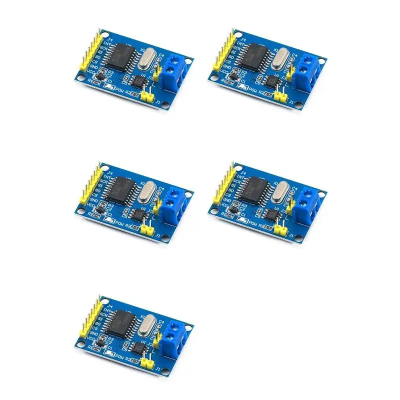 A32T-5X MCP2515 CAN Bus Module TJA1050 Receiver SPI For 51 Arduino DIY Kit Microcontroller Program Routine
A32T-5X MCP2515 CAN Bus Module TJA1050 Receiver SPI For 51 Arduino DIY Kit Microcontroller Program Routine