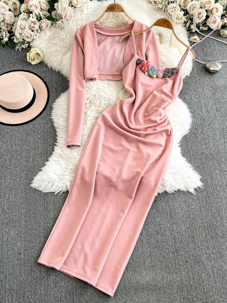 Women Two Piece Sets Spring 2025 New Long Sleeve Floral O-Neck Zipper Black Pink Top Shirt Skirt Suit
Women Two Piece Sets Spring 2025 New Long Sleeve Floral O-Neck Zipper Black Pink Top Shirt Skirt Suit