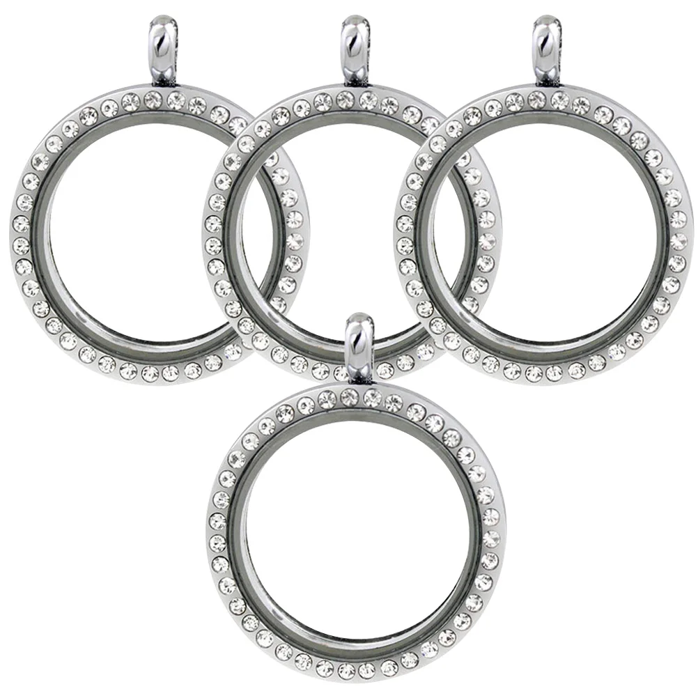 4pcs Photo Pendant Rhinestone Alloy Round Open Bezel for DIY Bracelet Necklace Jewelry Picture Frame Ornaments
4pcs Photo Pendant Rhinestone Alloy Round Open Bezel for DIY Bracelet Necklace Jewelry Picture Frame Ornaments