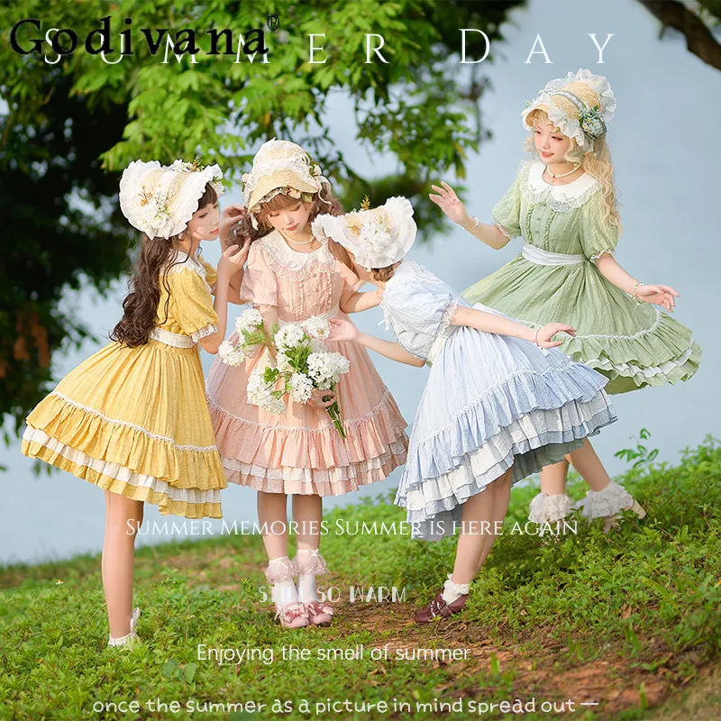 Lolita Original Design Mini Dress for Women OP Daily Wear Short Princess Dress Female Japanese Style Sweet Cos Dress
Lolita Original Design Mini Dress for Women OP Daily Wear Short Princess Dress Female Japanese Style Sweet Cos Dress