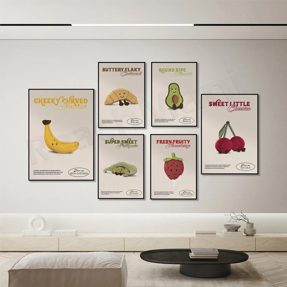 Sweet cherries, crispy golden fried eggs, avocado, buttery flaky croissants, fresh fruity strawberries bold illustration poster
Sweet cherries, crispy golden fried eggs, avocado, buttery flaky croissants, fresh fruity strawberries bold illustration poster