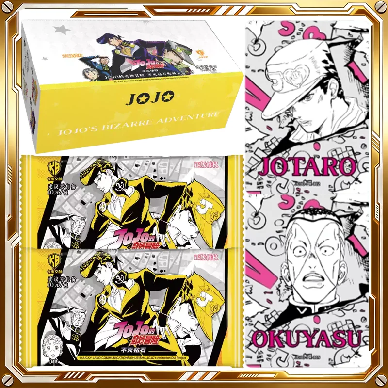 KABAO JOJO's Bizarre Adventure Card Unbreakable Diamond Mystery Box Genuine Trading Cards Game Toys Holiday Birthday Gifts
KABAO JOJO's Bizarre Adventure Card Unbreakable Diamond Mystery Box Genuine Trading Cards Game Toys Holiday Birthday Gifts