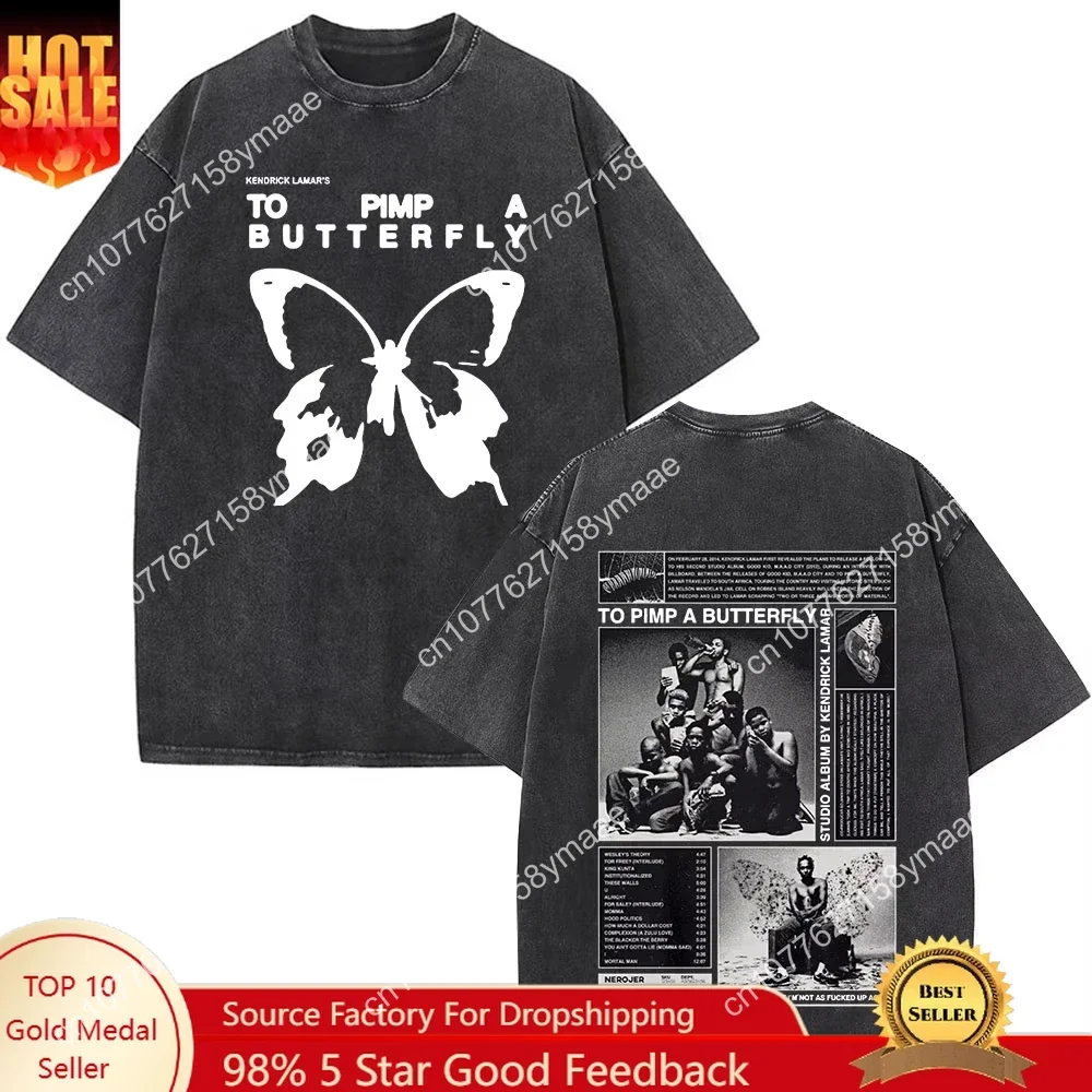 Kendrick Lamar To Pimp A Butterfly Graphic Vintage Washed T-shirts Men Fashion Hip Hop Retro Short Sleeve T Shirt Streetwear
Kendrick Lamar To Pimp A Butterfly Graphic Vintage Washed T-shirts Men Fashion Hip Hop Retro Short Sleeve T Shirt Streetwear