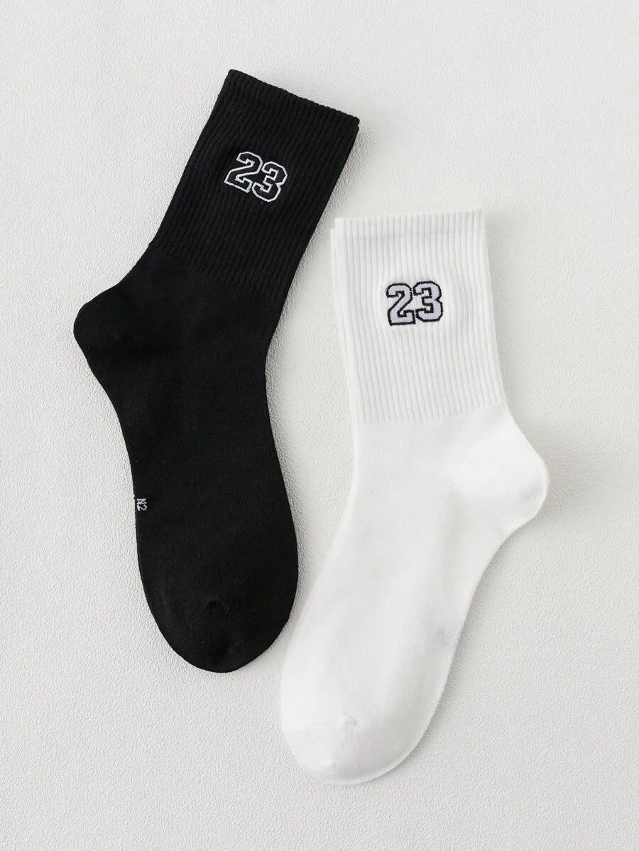 2 Pairs Mens Embroidered Number 23 Socks Casual Cotton Blend Comfortable Daily Wear
2 Pairs Mens Embroidered Number 23 Socks Casual Cotton Blend Comfortable Daily Wear