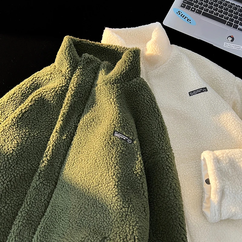 Мужская зимняя куртка из овечьей шерсти и искусственной кожи, двусторонняя, утепленная, модная, свободного кроя, для защиты от холода, молодежная, повседневная
Мужская зимняя куртка из овечьей шерсти и искусственной кожи, двусторонняя, утепленная, модная, свободного кроя, для защиты от холода, молодежная, повседневная