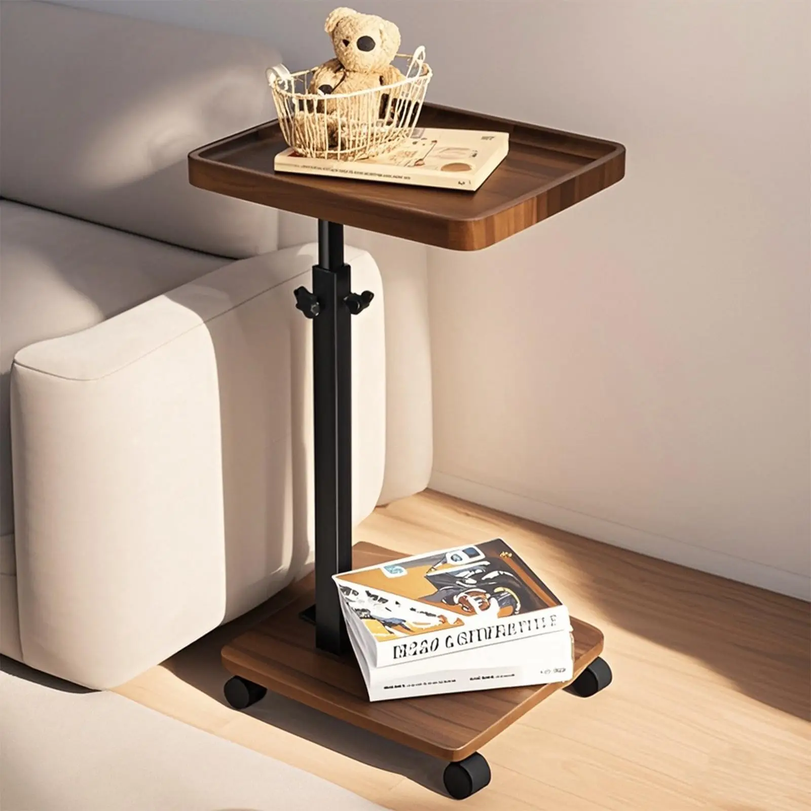 !@Combohome Adjustable Height Couch Tables Slide Under Sofa, 360° Swivel Modern Tv Tray Table with Wheel, C Shaped End Table
!@Combohome Adjustable Height Couch Tables Slide Under Sofa, 360° Swivel Modern Tv Tray Table with Wheel, C Shaped End Table