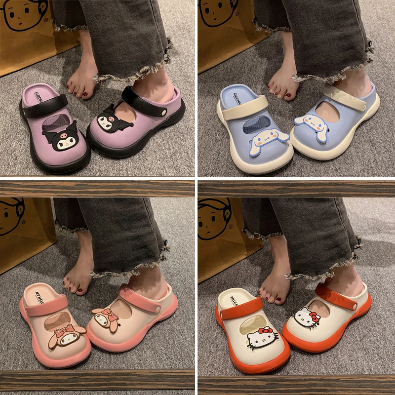 Anime Kawaii Sanrios Slippers Girl Student Cinnamoroll Summer Wear Outside Anti-Slip Hellokittys Anti-Odor Thick Sole Sandals
Anime Kawaii Sanrios Slippers Girl Student Cinnamoroll Summer Wear Outside Anti-Slip Hellokittys Anti-Odor Thick Sole Sandals