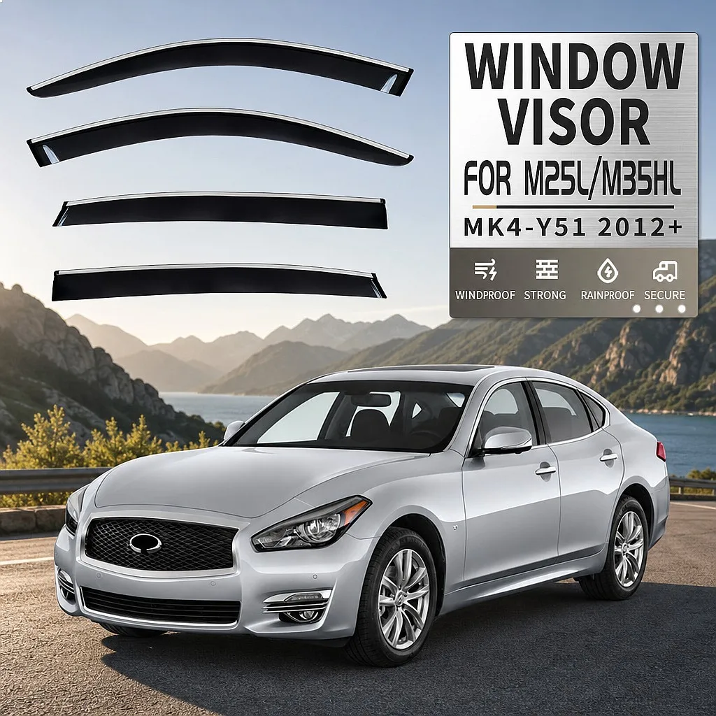For INFINITI M35L M37 M35 M45 M25L M35HL Car Window Visor Rain Sun Shade Side Deflector Awning
For INFINITI M35L M37 M35 M45 M25L M35HL Car Window Visor Rain Sun Shade Side Deflector Awning
