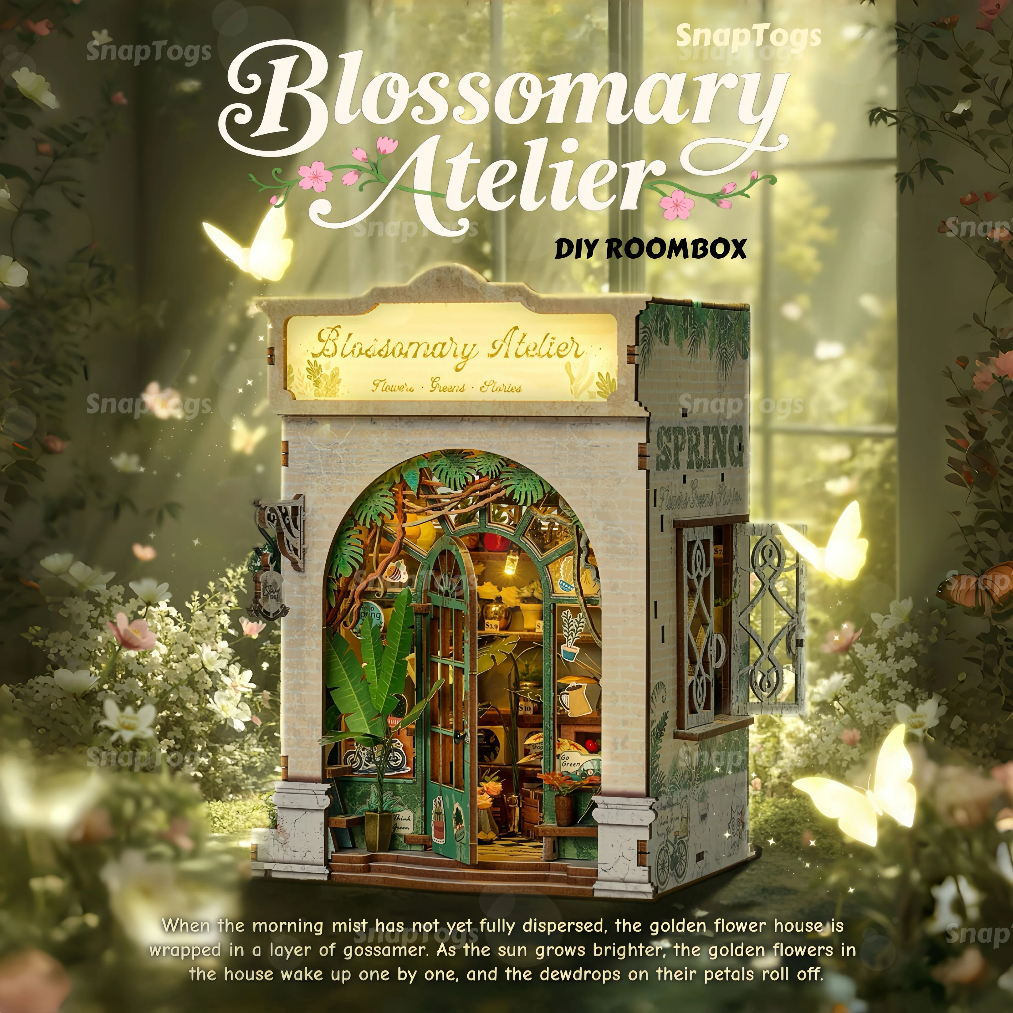 SnapTogs Craft a Charming Flower Shop Mini Doll House Booknook DIY Roombox Flower Atelier Miniature House For Cozy Gift & Decor
SnapTogs Craft a Charming Flower Shop Mini Doll House Booknook DIY Roombox Flower Atelier Miniature House For Cozy Gift & Decor