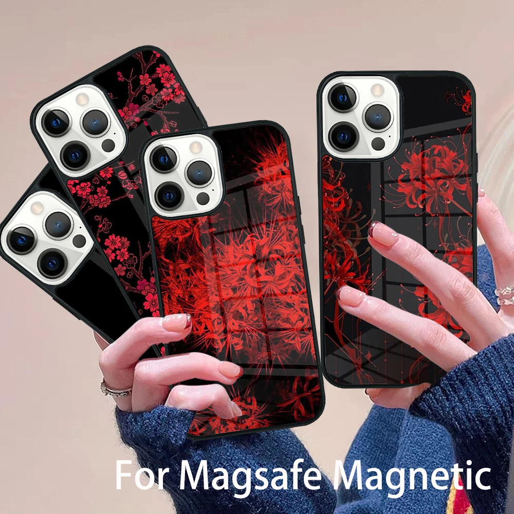 Lycoris radiata flower Phone Case Magesafe Magnetic Wireless Charge Cover For IPhone 16 11 12 13 14 15 Pro Max Plus Mini
Lycoris radiata flower Phone Case Magesafe Magnetic Wireless Charge Cover For IPhone 16 11 12 13 14 15 Pro Max Plus Mini
