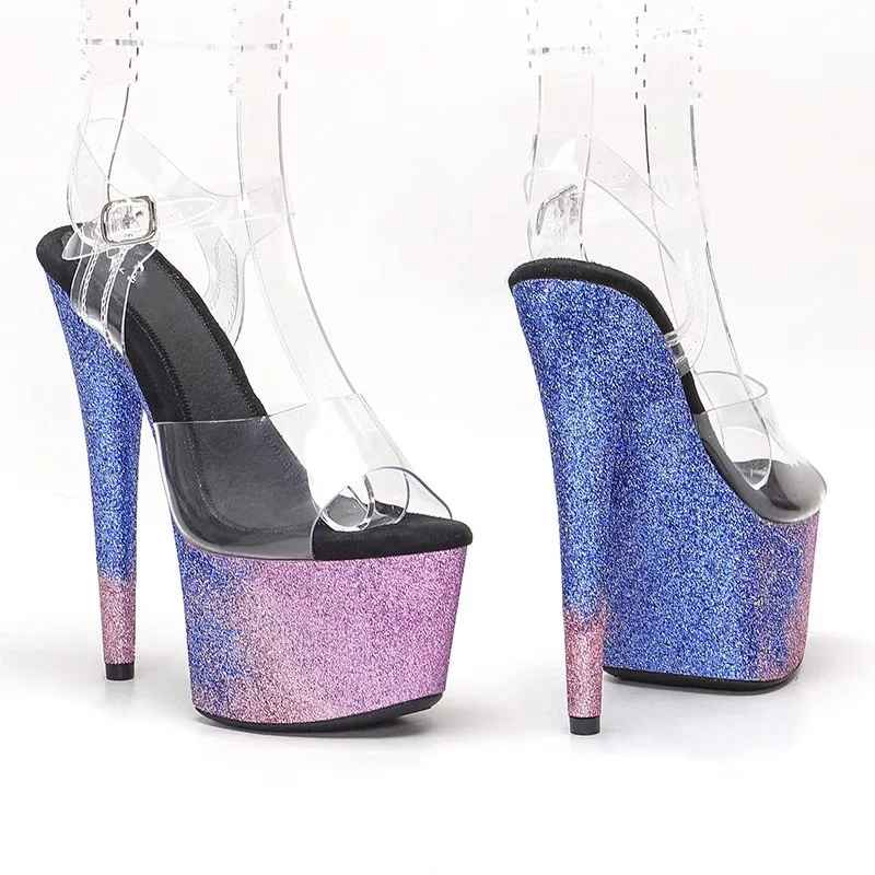 LAIJIANJINXIA New 17CM/7Inch PVC Upper Sexy Exotic Women Sandals Platform Fashion High Heels Pole Dancing Shoes 005
LAIJIANJINXIA New 17CM/7Inch PVC Upper Sexy Exotic Women Sandals Platform Fashion High Heels Pole Dancing Shoes 005