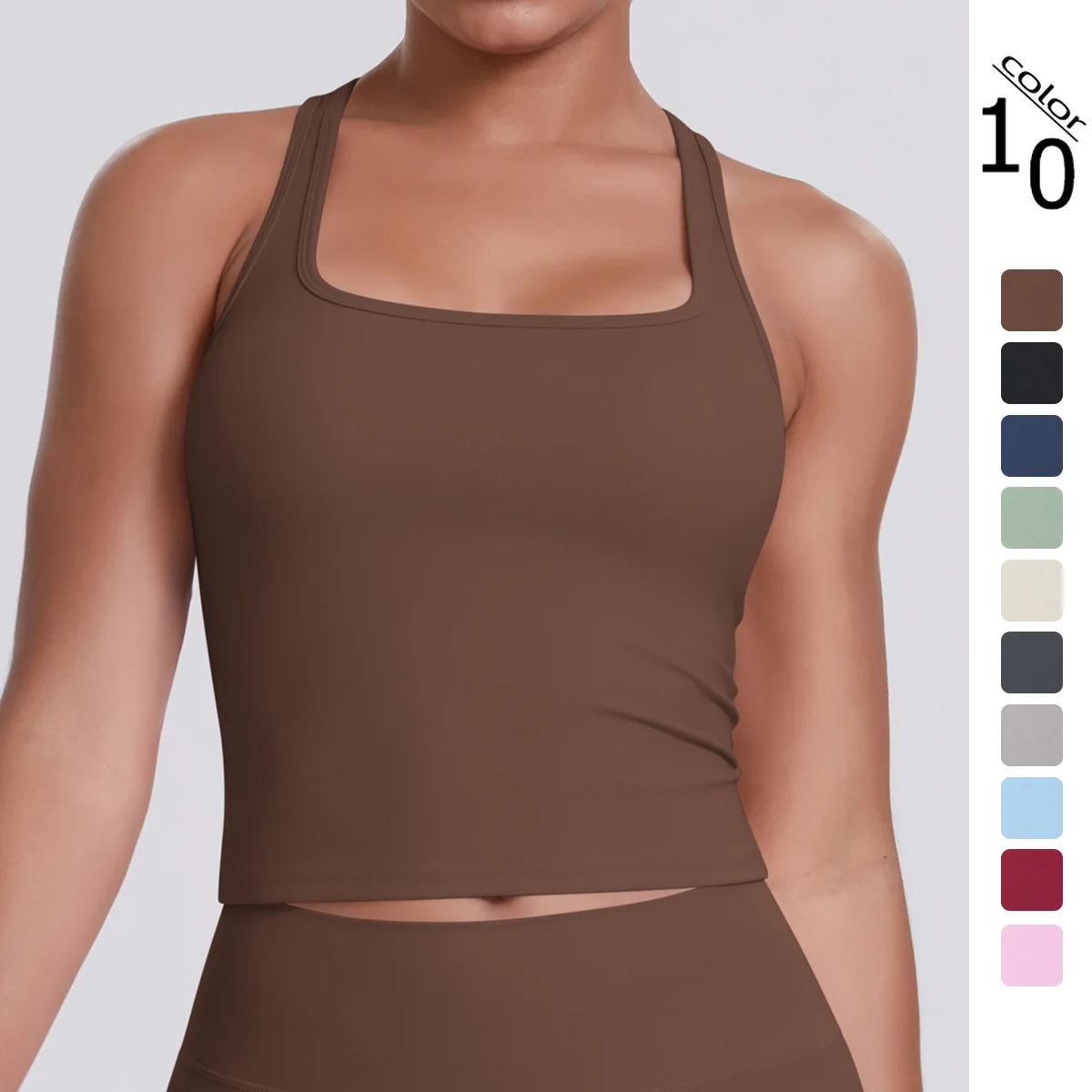 Womens Quick Dry Sports Vest Tight Fitting Brushed Top for Yoga Running Fitness
Womens Quick Dry Sports Vest Tight Fitting Brushed Top for Yoga Running Fitness