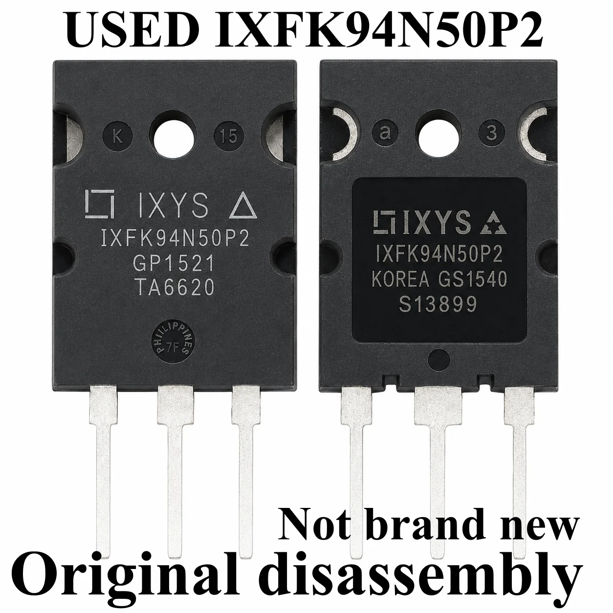 1pcs 100% Original disassembly IXFK94N50P2 94A 500V TO-3PL
1pcs 100% Original disassembly IXFK94N50P2 94A 500V TO-3PL