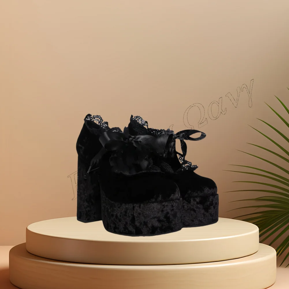 Blue Lace up Flock Pumps Platform Solid Strange Style Shoes Chunky High Heel Shoes for Women Shoes 2024 Zapatos Para Mujere
Blue Lace up Flock Pumps Platform Solid Strange Style Shoes Chunky High Heel Shoes for Women Shoes 2024 Zapatos Para Mujere