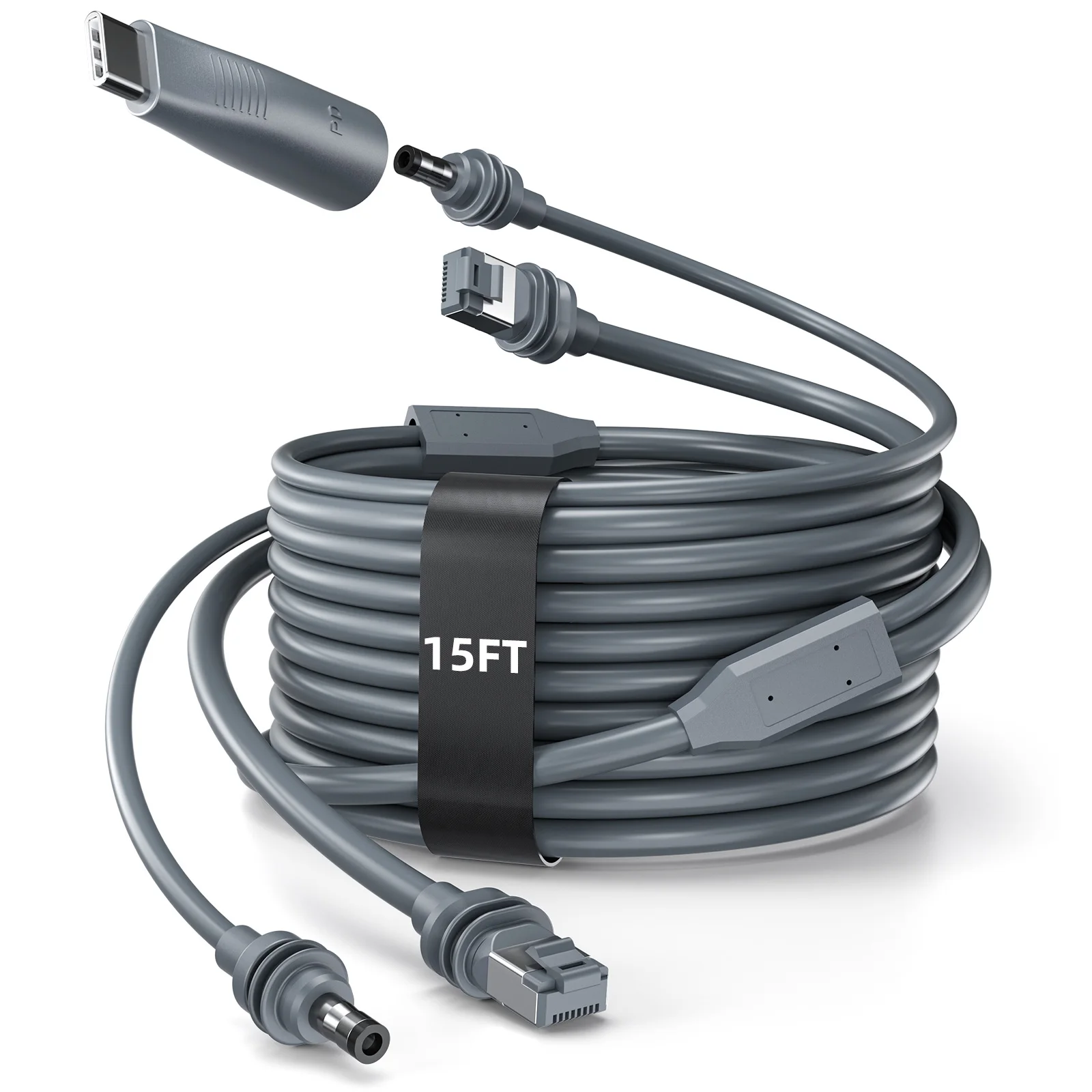 Кабель Ethernet 2-в-2 с быстрой зарядкой DC/USB-C, 5 м, для Starlink Mini, передача данных, автомобильные электронные аксессуары
Кабель Ethernet 2-в-2 с быстрой зарядкой DC/USB-C, 5 м, для Starlink Mini, передача данных, автомобильные электронные аксессуары