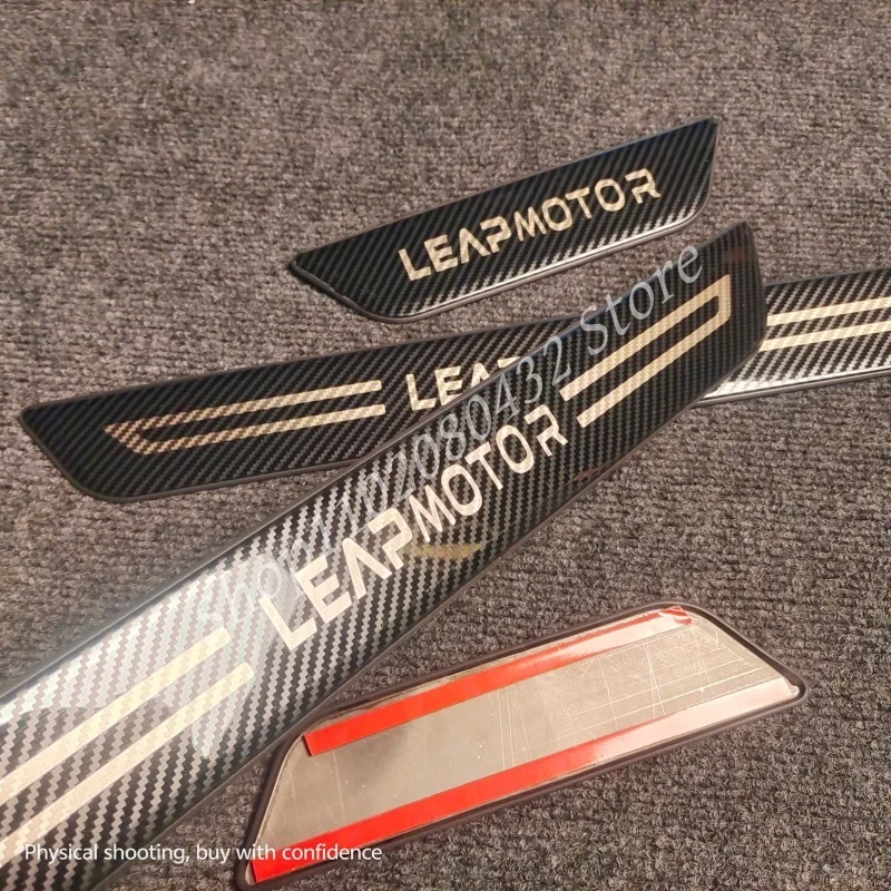 FOR Leapmotor C16/C11 Door Sill Protector Auto Threshold Scuff Plate Stickers Steel Pedal Cover Car Styling Accessories2024-2025
FOR Leapmotor C16/C11 Door Sill Protector Auto Threshold Scuff Plate Stickers Steel Pedal Cover Car Styling Accessories2024-2025