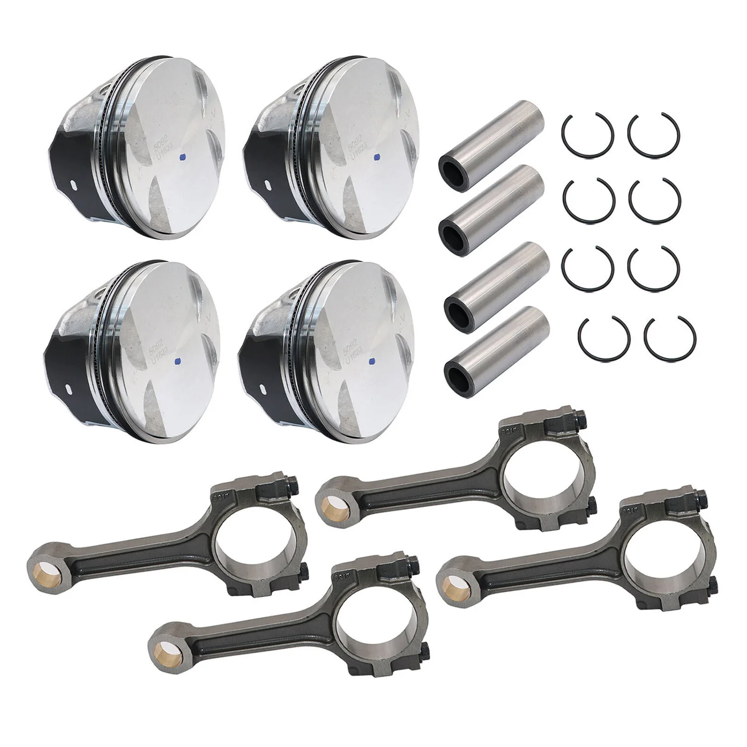 4Pcs Pistons & Rings Connecting Rod Kit Fit For Buick Chevrolet GMC Saturn 2.4L S224-3959 GA9034 12654958 8217 12598216
4Pcs Pistons & Rings Connecting Rod Kit Fit For Buick Chevrolet GMC Saturn 2.4L S224-3959 GA9034 12654958 8217 12598216