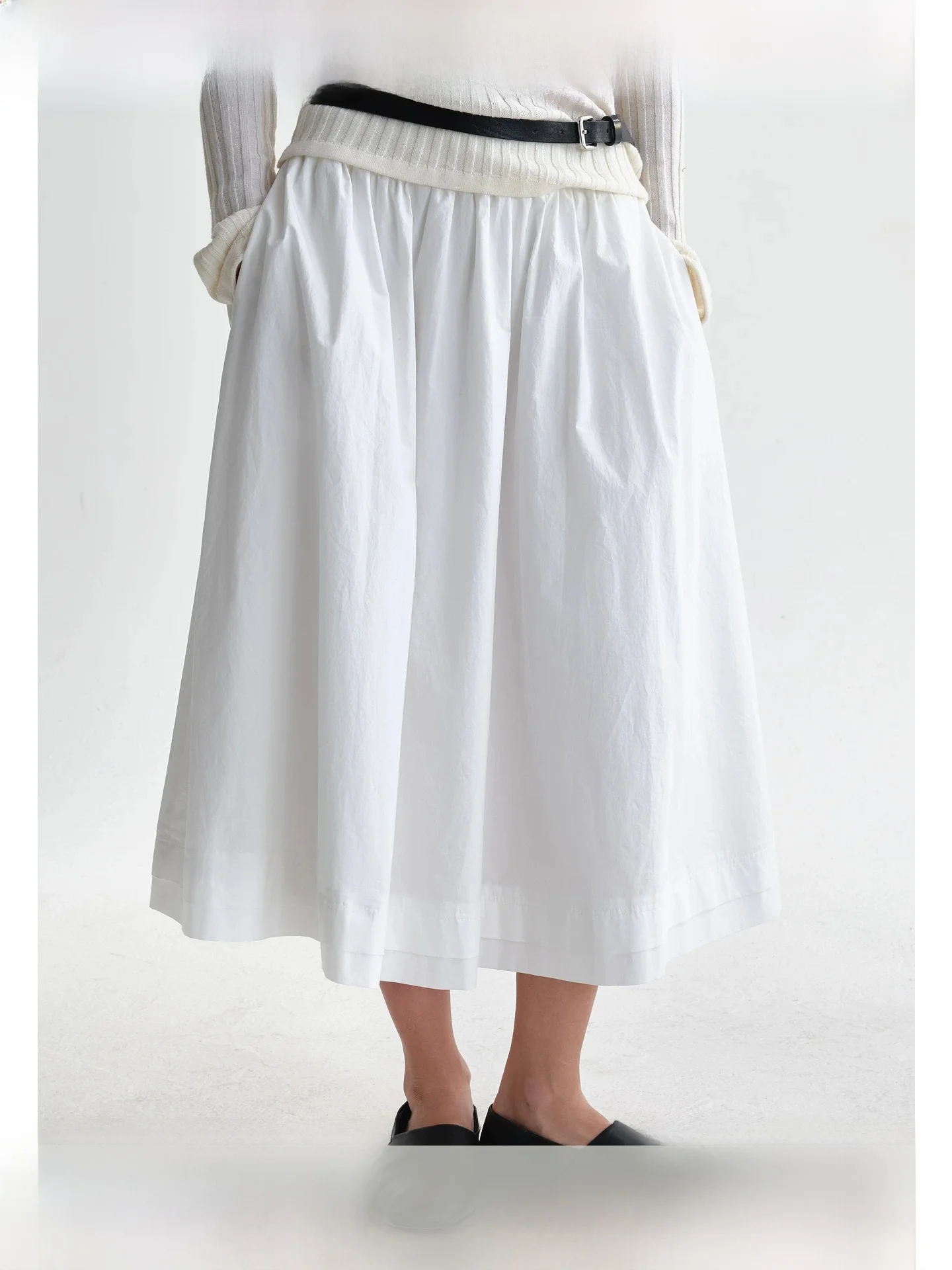 Planites Elegant Lightweight Pure Cotton Material White Double Layer A-Line Skirt High Waist Loose Fit Summer Collection
Planites Elegant Lightweight Pure Cotton Material White Double Layer A-Line Skirt High Waist Loose Fit Summer Collection