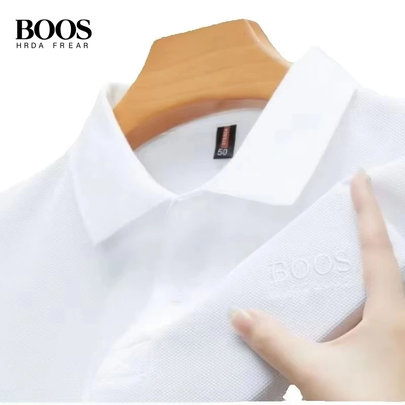 New Men's High-Quality Embroidered Logo Short Sleeve Polo Shirts - Summer Fashion Casual Comfortable Breathable T-Shirt Tops
New Men's High-Quality Embroidered Logo Short Sleeve Polo Shirts - Summer Fashion Casual Comfortable Breathable T-Shirt Tops