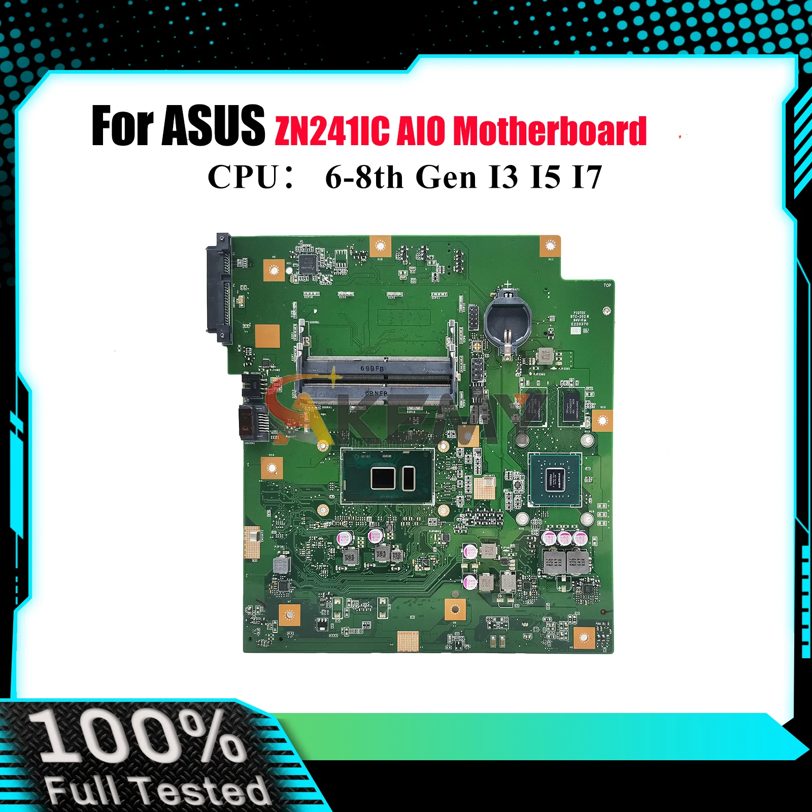 ZN241IC Материнская плата для ASUS Zen AIO ZN241IC ZN241I Материнская плата с процессором I3 I5 I7 100% тестирование ОК быстрая доставка stk
ZN241IC Материнская плата для ASUS Zen AIO ZN241IC ZN241I Материнская плата с процессором I3 I5 I7 100% тестирование ОК быстрая доставка stk