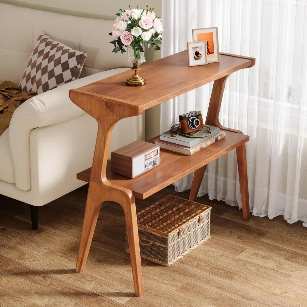 Narrow Side Table, 2-Tier Solid Wood End Table with Storage, Modern Tall Couch Side Table for Living Room, Slim Bedsi
Narrow Side Table, 2-Tier Solid Wood End Table with Storage, Modern Tall Couch Side Table for Living Room, Slim Bedsi