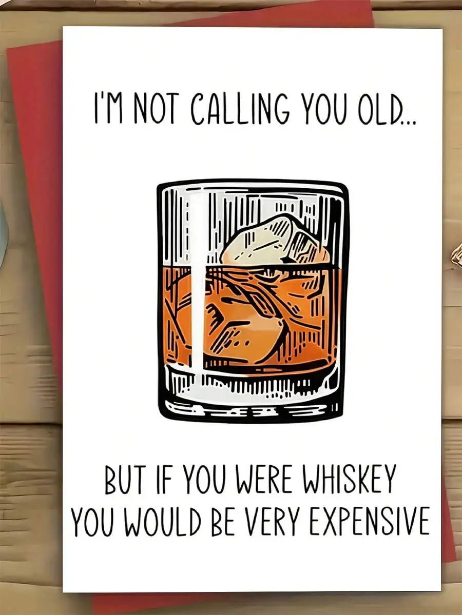 'Whiskey Themed Humorous Birthday Greeting Card - Unique 'Not Calling You Old' Joke - For Friends, Significant Others, Family &
'Whiskey Themed Humorous Birthday Greeting Card - Unique 'Not Calling You Old' Joke - For Friends, Significant Others, Family &