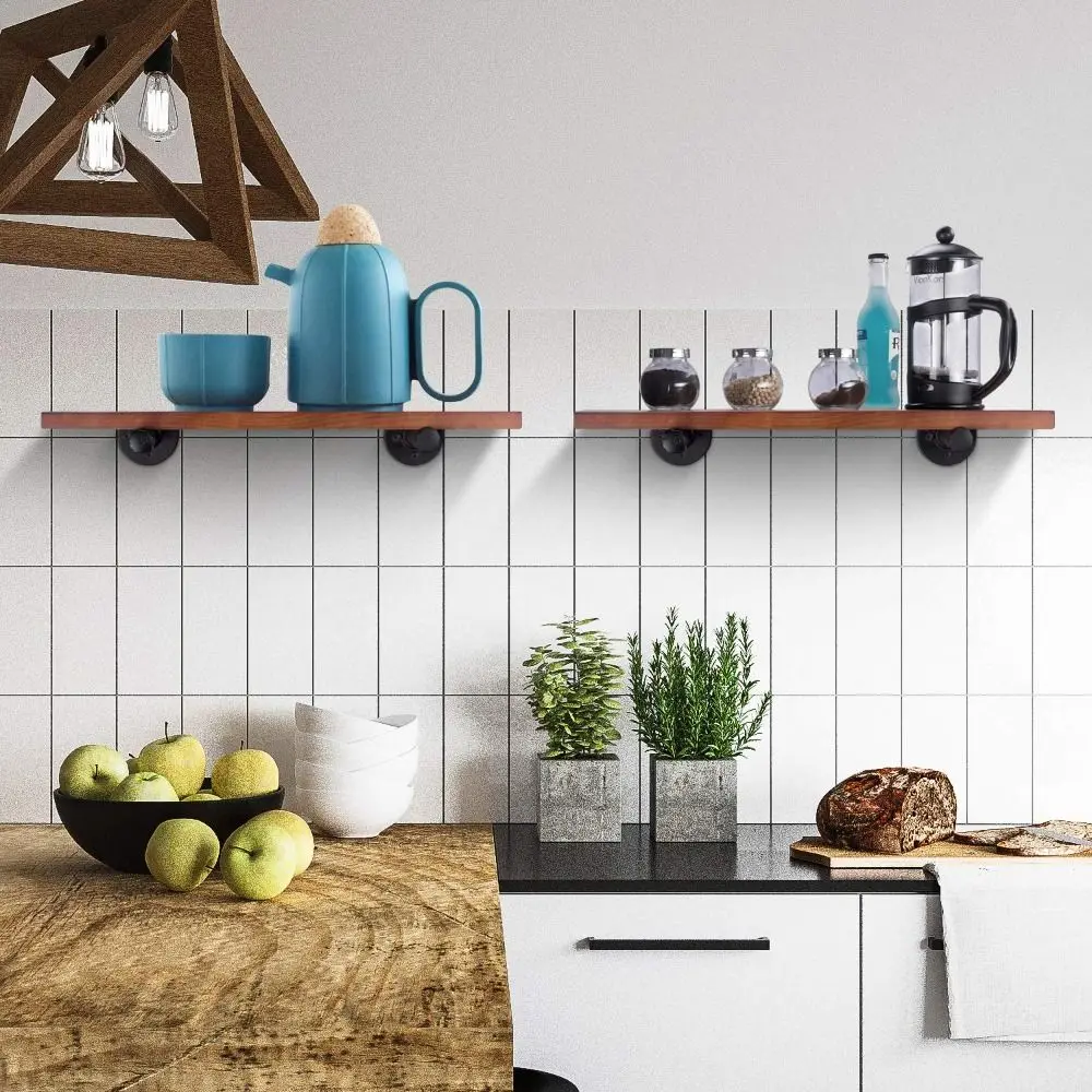 4pcs Black Iron Pipe Wall Floating Shelf Holder Heavy Duty Easy Installation Wall Storage Shelf Holder Industrial Decor
4pcs Black Iron Pipe Wall Floating Shelf Holder Heavy Duty Easy Installation Wall Storage Shelf Holder Industrial Decor