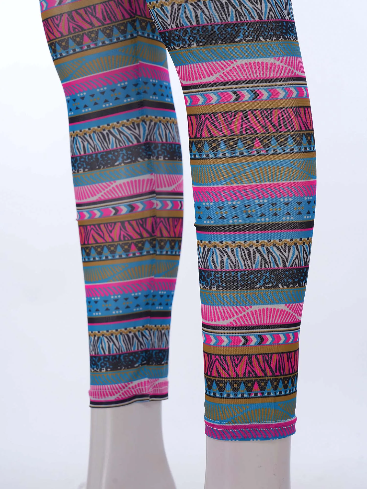 Women Boho Aztec Pattern Mesh Leggings All-over Print High Waist Elastic Waistband Sheer Tights Pants Trousers for Vacation
Women Boho Aztec Pattern Mesh Leggings All-over Print High Waist Elastic Waistband Sheer Tights Pants Trousers for Vacation