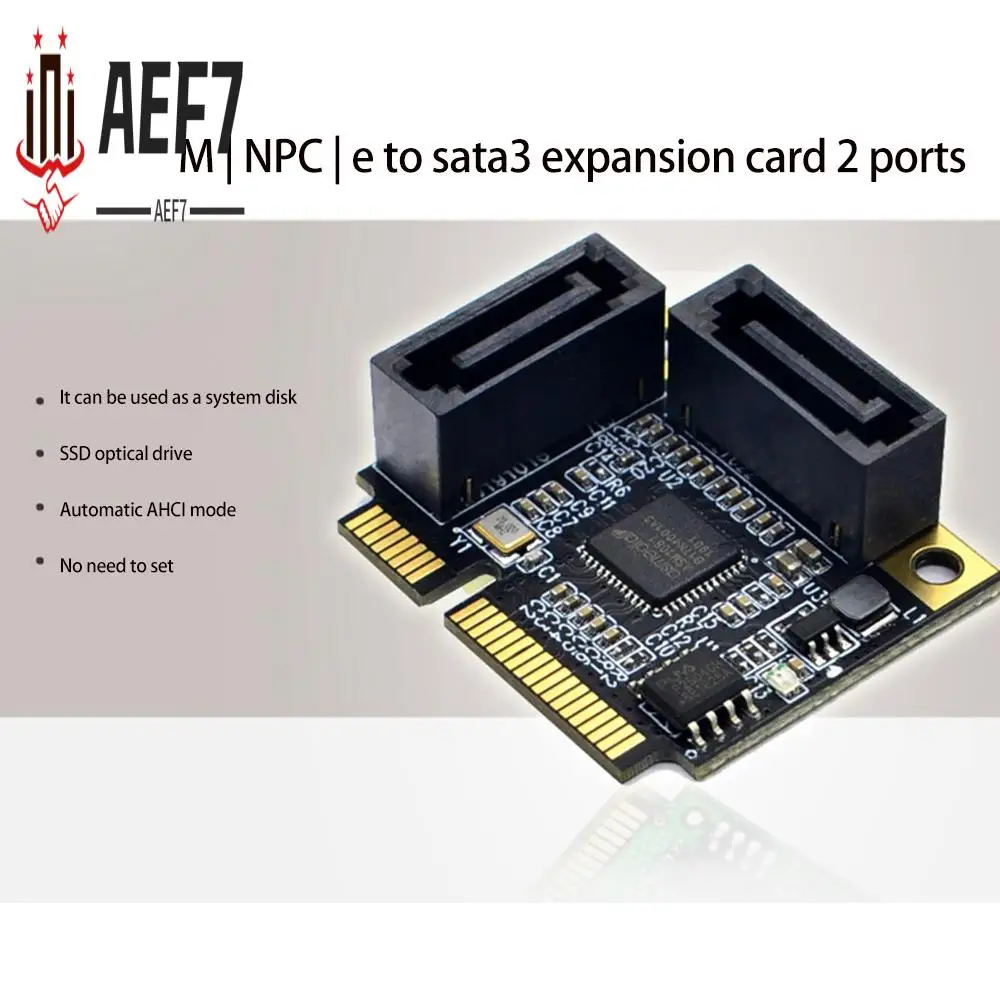AEF7-2 порта Mini PCI-E PCI Express в SATA 3.0 конвертер карты расширения жесткого диска с кабелем SATA для ПК компьютера
AEF7-2 порта Mini PCI-E PCI Express в SATA 3.0 конвертер карты расширения жесткого диска с кабелем SATA для ПК компьютера