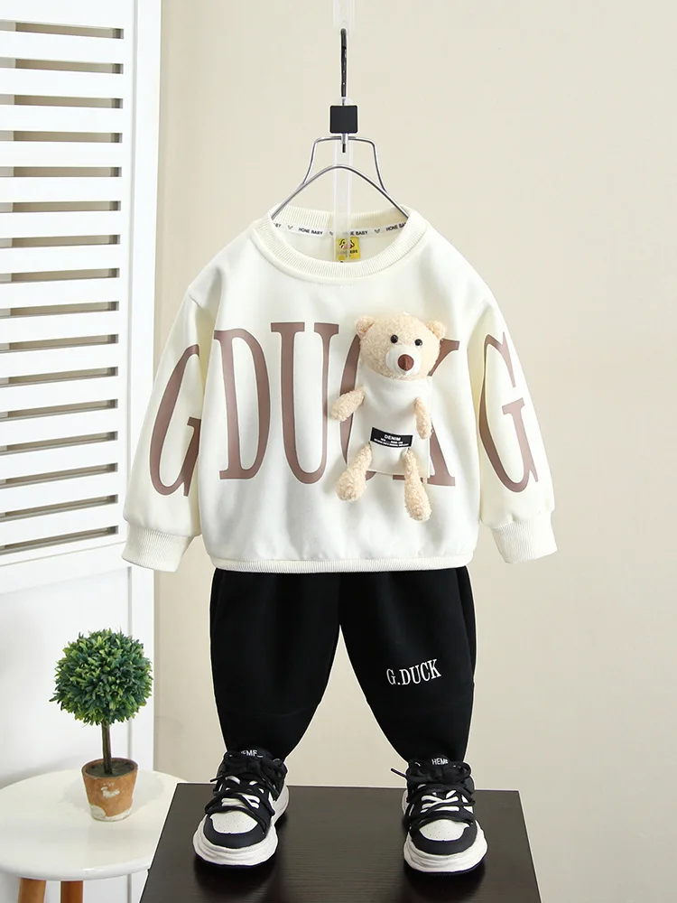 Baby Boy Clothes Set Sweatshirt + Pants 2Pcs/Sets Kids Boy Spring Autumn Clothing Set Cute Cartoon Girls Outfit 4933
Baby Boy Clothes Set Sweatshirt + Pants 2Pcs/Sets Kids Boy Spring Autumn Clothing Set Cute Cartoon Girls Outfit 4933