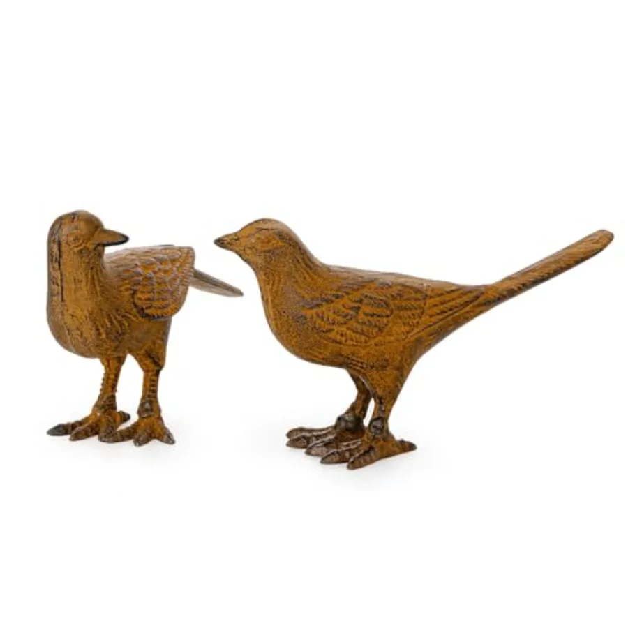 Cast Iron Bird Statues Set of 2, Vintage Animal Collection Figurines, Home Office Table Decor, Paperweight, Doorstop, Garden La
Cast Iron Bird Statues Set of 2, Vintage Animal Collection Figurines, Home Office Table Decor, Paperweight, Doorstop, Garden La