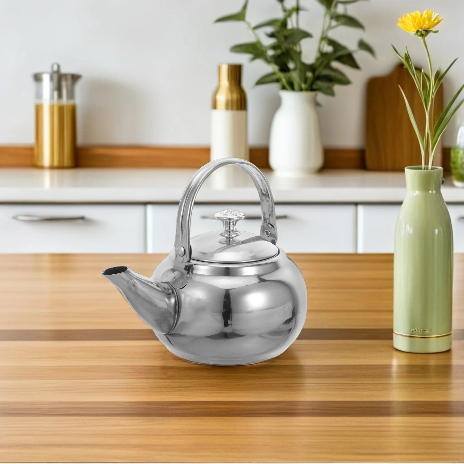 Stainless Steel Brewing Teapot 14Cm with Removable Strainer for Home Office Restaurant Tea Preparation Stovetop Tea Kettle
Stainless Steel Brewing Teapot 14Cm with Removable Strainer for Home Office Restaurant Tea Preparation Stovetop Tea Kettle