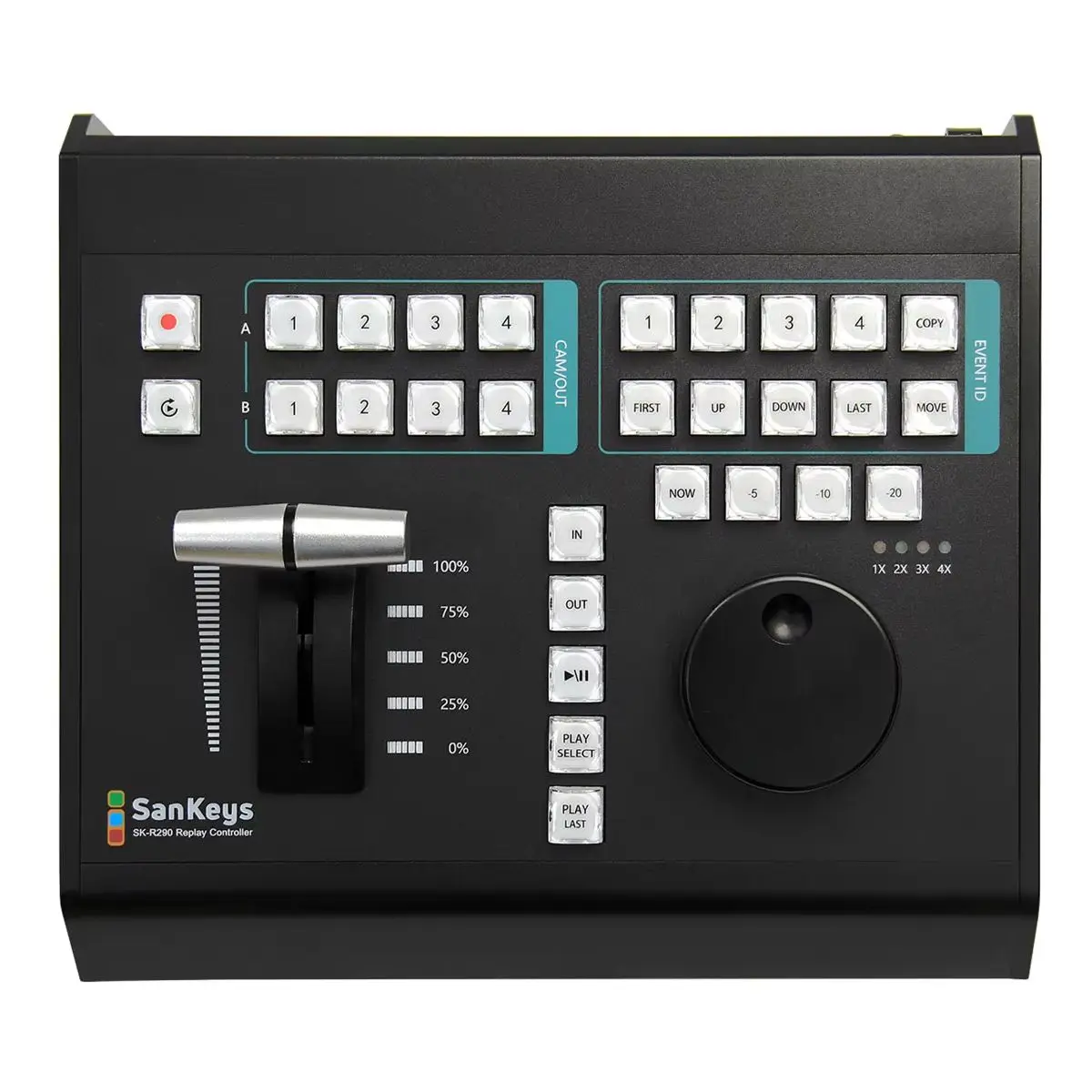 iSanKeys SK-R290 Control Panel Vmix Switcher Real Time Slow Motion Playback Keyboard for New Media Live Youtube
iSanKeys SK-R290 Control Panel Vmix Switcher Real Time Slow Motion Playback Keyboard for New Media Live Youtube