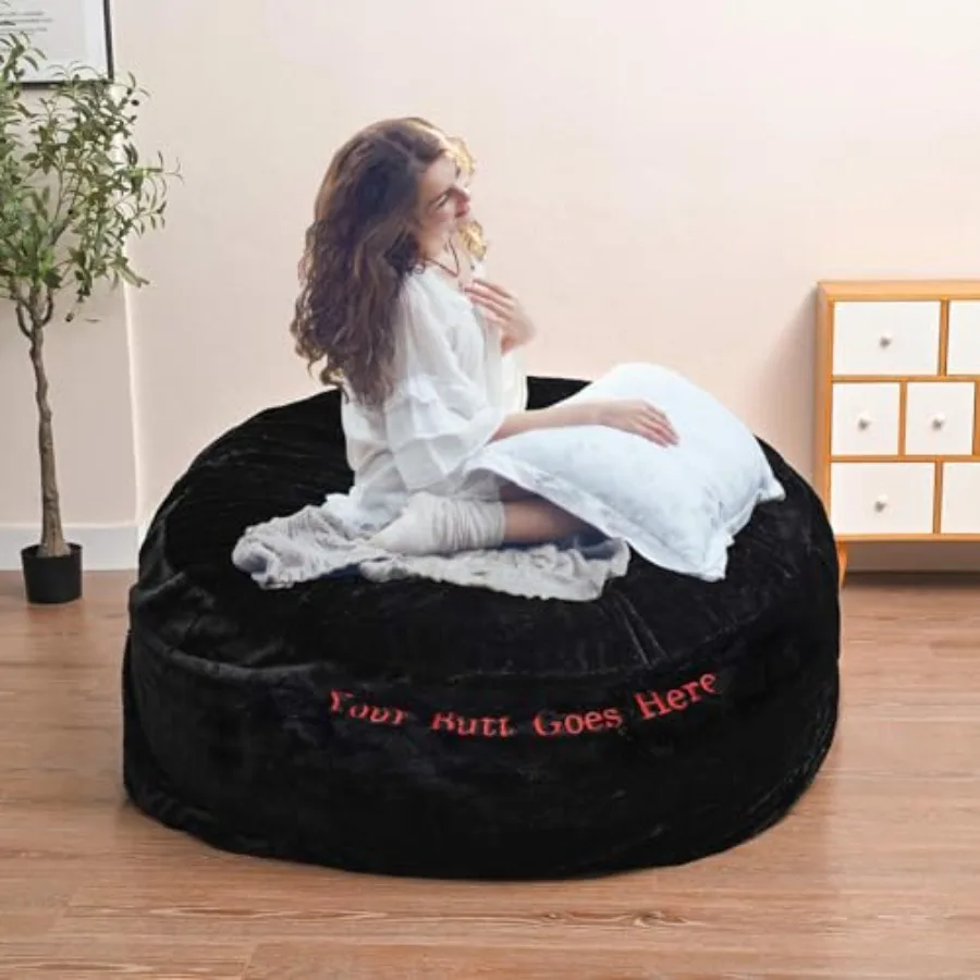 Bean Bag Chair for Adults Without Filling with Creative Embroidered Pattern Comfy Fluffy Giant Round Beanbag Lazy Sofa Cover fo
Bean Bag Chair for Adults Without Filling with Creative Embroidered Pattern Comfy Fluffy Giant Round Beanbag Lazy Sofa Cover fo