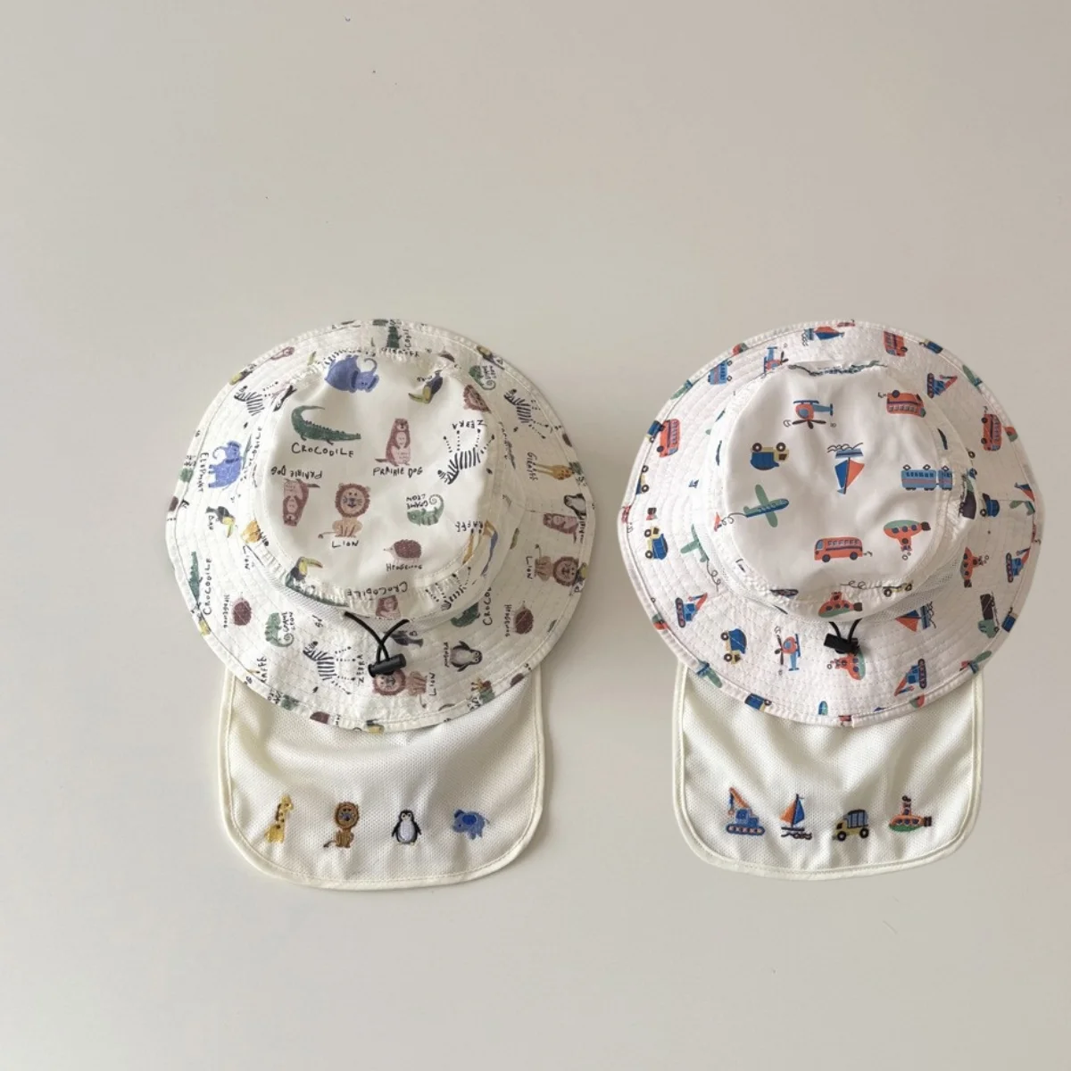 New Summer 6M-6T Childrens Hat Cars/zoo Style Cartoon Print Quick-drying Neck Shawl Fisherman's Hat with Wide Brim
New Summer 6M-6T Childrens Hat Cars/zoo Style Cartoon Print Quick-drying Neck Shawl Fisherman's Hat with Wide Brim