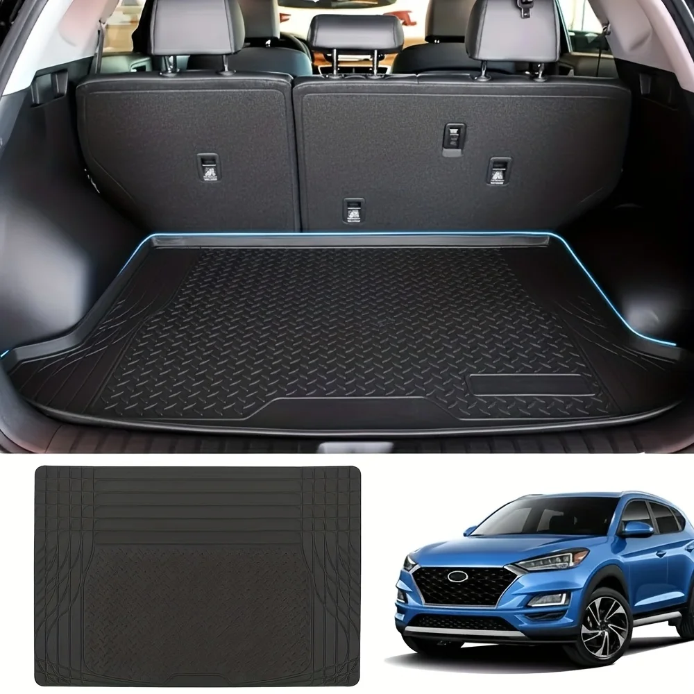 Sturdy PVC Cargo Liner And Back Seat Floor Mat, Tailored for Suvs And Trucks
Sturdy PVC Cargo Liner And Back Seat Floor Mat, Tailored for Suvs And Trucks