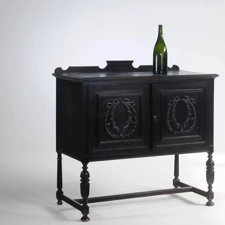 02*French retro porch dining side antique western foyer display cabinet nostalgic home
02*French retro porch dining side antique western foyer display cabinet nostalgic home