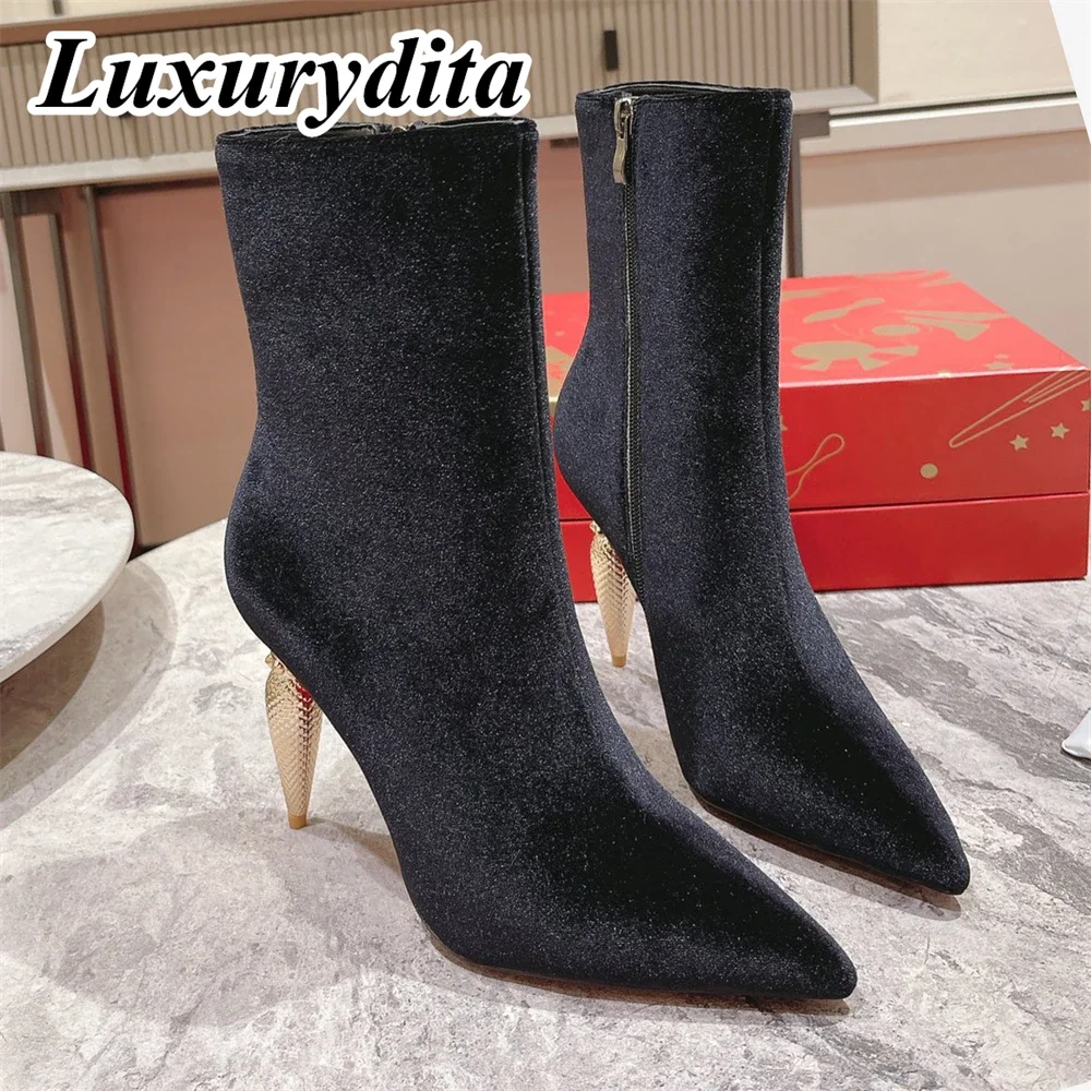 Top Quality Womens High Heel Boots Luxury Fashion Women Ankle Boots Designer Red heel leather sole over the knee boots 1213
Top Quality Womens High Heel Boots Luxury Fashion Women Ankle Boots Designer Red heel leather sole over the knee boots 1213