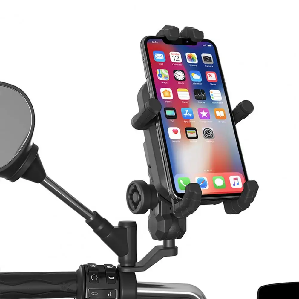 360-Degree Rotation Motorcycle Phone Holder Shockproof Telescopic Bike Handlebar Rearview Mirror Mount GPS Clip for 4.7-7.2 Inch
360-Degree Rotation Motorcycle Phone Holder Shockproof Telescopic Bike Handlebar Rearview Mirror Mount GPS Clip for 4.7-7.2 Inch